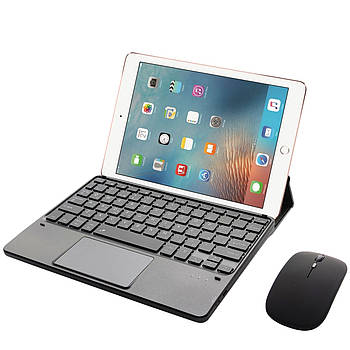 Клавіатура-підставка Smart Keyboard + Мишка для Apple iPad 5 / 6 9.7" Ukr+Eng Black