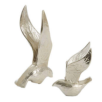 Набір з 2-х настінних металевих прикрас для декору «Птахи» Light&Living