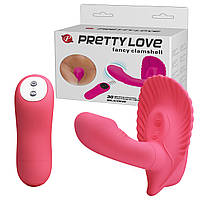Вібратор з 30 режимами вібрації на бездротовому пульті керування Pretty Love Fancy Clamshell