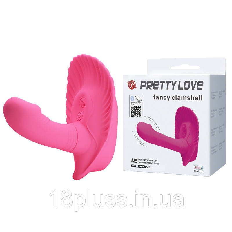 Вібратор з 12 режимами вібрації Pretty Love Fancy Clamshell, фото 1