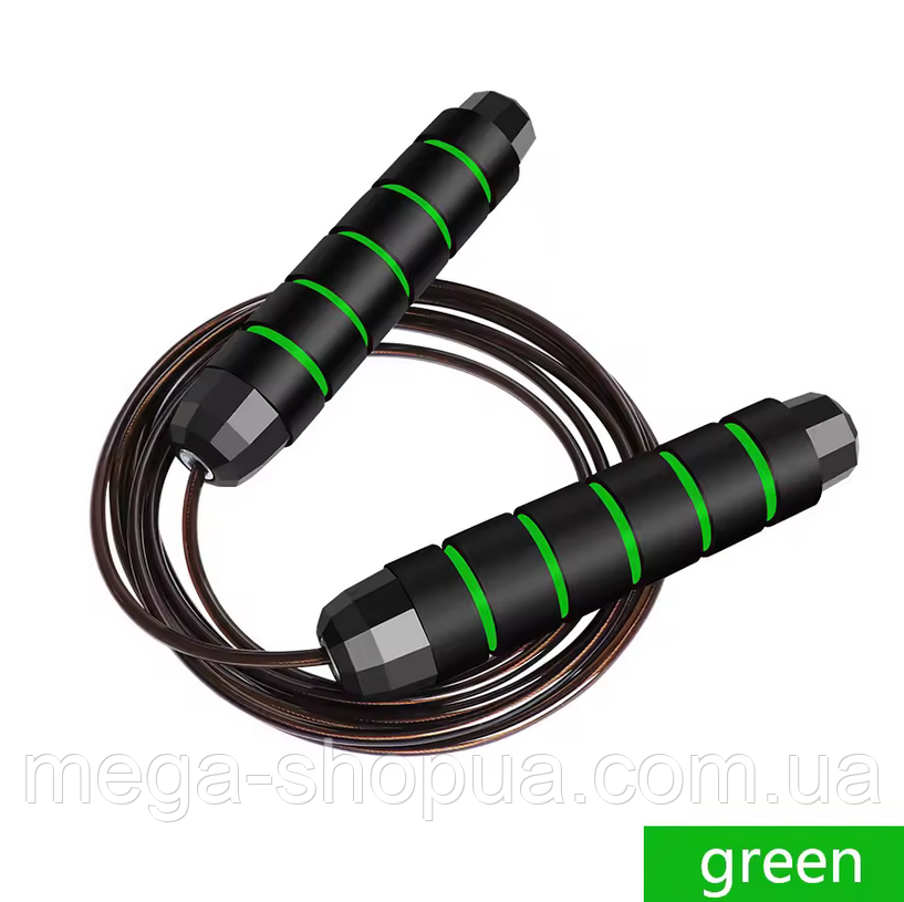 Скакалка швидкісна на підшипниках - для фітнесу, кросфіту, схуднення та спорту BWJ-36