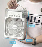 Компактний вентилятор з водяним охолодженням та нічником 8219, фото 6