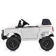 Дитячий електромобіль Toyota Land Cruiser 24V (білий колір) | Джип на акумуляторі з пультом, музикою та світлом, фото 3