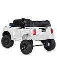 Дитячий електромобіль Toyota Land Cruiser 24V (білий колір) | Джип на акумуляторі з пультом, музикою та світлом, фото 4