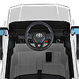 Дитячий електромобіль Toyota Land Cruiser 24V (білий колір) | Джип на акумуляторі з пультом, музикою та світлом, фото 7