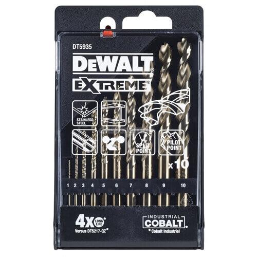 Набір свердел по металу DeWALT Extreme Industrial Cobalt 1-10мм (DT5935)