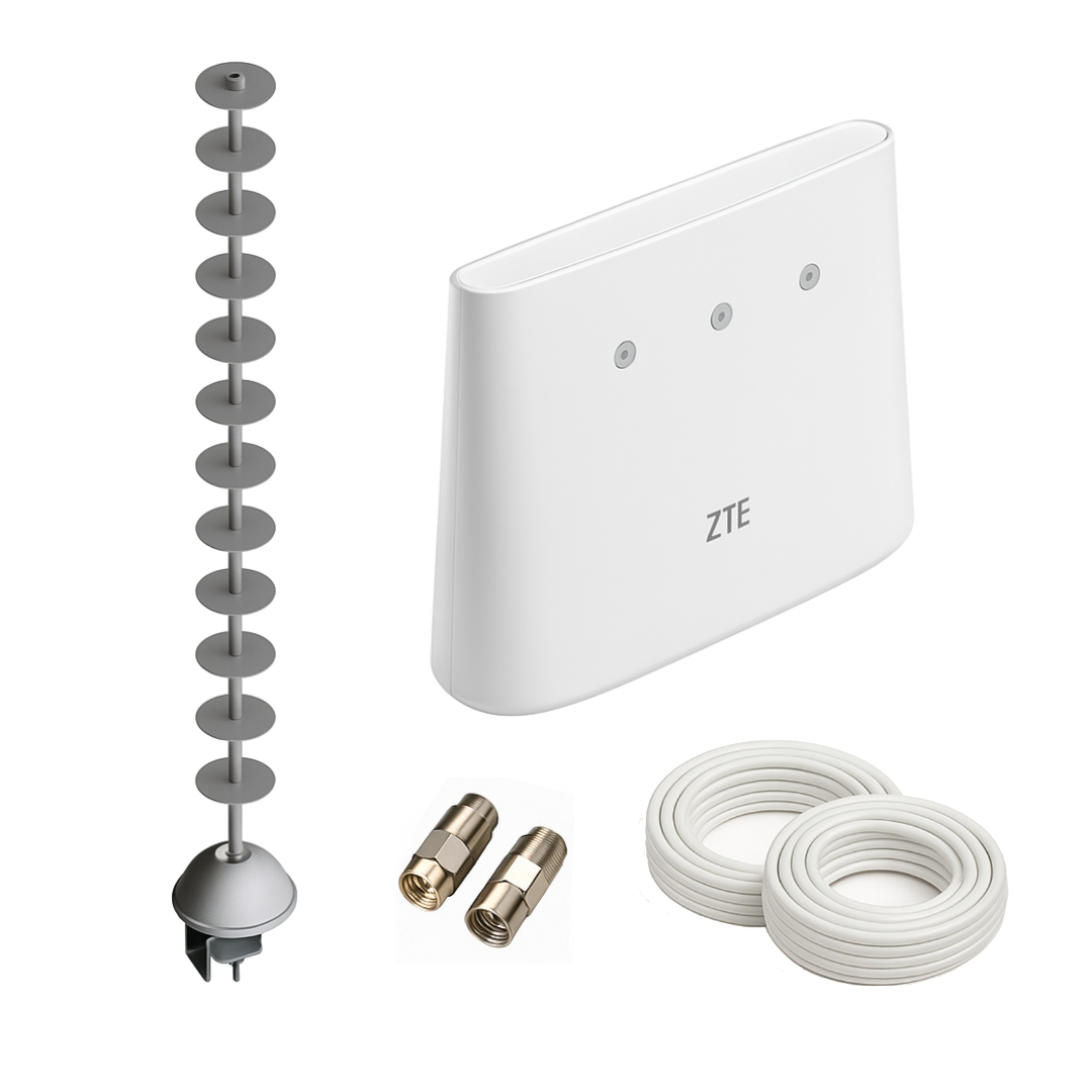 ТОП 4G WIFI інтернет комплект роутер ZTE MF293N і антена MIMO Стріла 5 потужністю 20 Дб