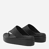 Crocs Brooklyn flip в'єтнамки жіночі крокс на платформі чорні., фото 5