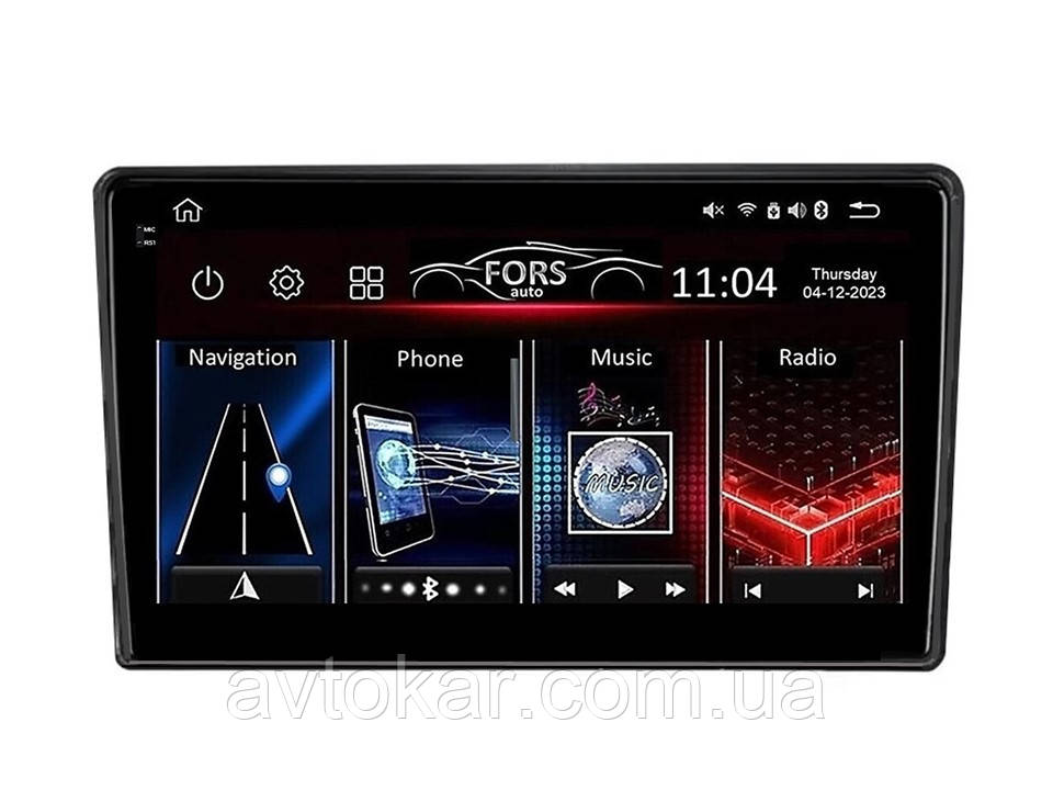 Штатна магнітола FORS.auto FS 6 MAX для Hyundai Azera/TG/AV (6+128Gb, 9") 2006-2011