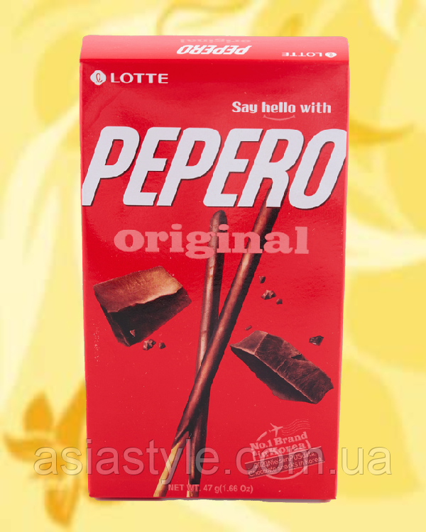 Соломка Класична смак, Соломка Класичний смак,Sticks Pepero Original, Lotte, 39 г, Корея, ВО, фото 1