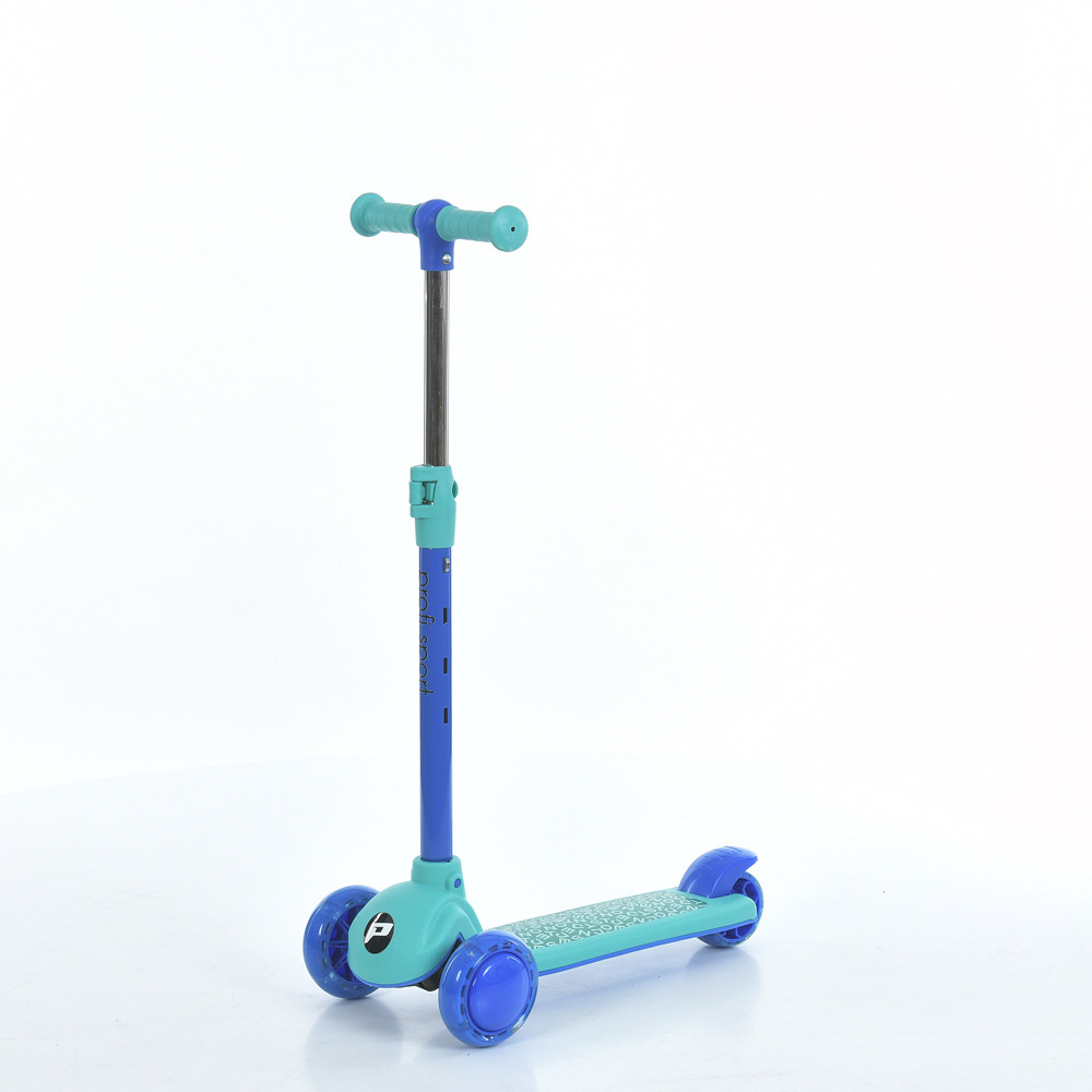 Дитячий самокат JR3-139-BL з підсвіткою, синій, фото 1