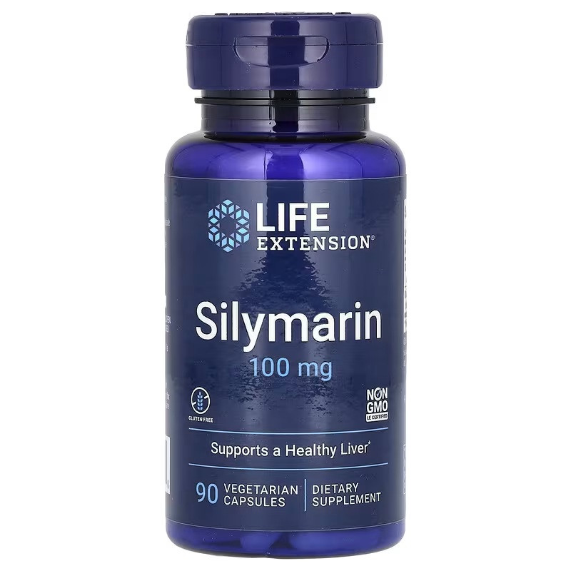 Розторопша (Сілімарін), 100 мг, Silymarin, Life Extension, 90 вегетаріанських капсул