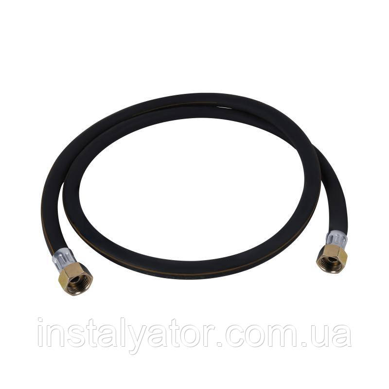Шланг для газу Thermo Alliance чорний 1/2" ВВ 150 см SD91G150, фото 1