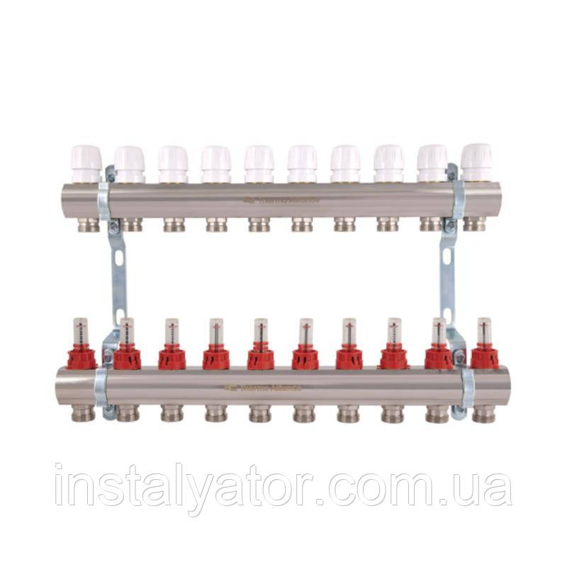 Колектор з витратомірами Thermo Alliance Standart 1" 10 виходів SD235W10