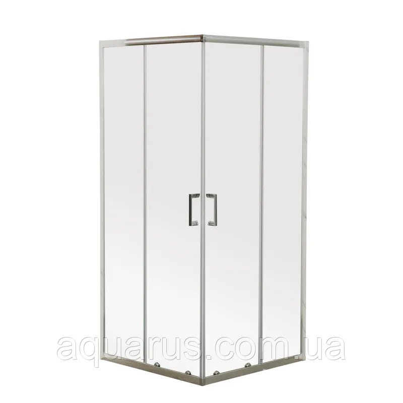 Душова кабіна без піддону Mixxus Premium DIVERSE SC02-90x90x195-TR Chrome прозоре скло 5мм (MI6861)