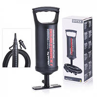 Ручний насос для надувних виробів Intex Double Quick I чорний (68612)