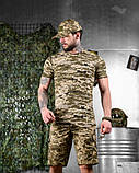 Літній Тактичний Костюм NAUTILUS 4в1 Піксель з футболкою, шортами та кепкою ДЛ6998 ТМ, фото 2