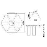 Дитячий столик “Пелюстка” DS-007 (Ромашка), фото 6