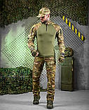 Літній Тактичний Костюм REZONANS мультикам з убаксом, штанами та кепкою ДЛ7085 ТМ, фото 2