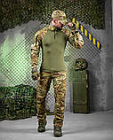 Літній Тактичний Костюм REZONANS мультикам з убаксом, штанами та кепкою ДЛ7085 ТМ, фото 3