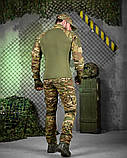 Літній Тактичний Костюм REZONANS мультикам з убаксом, штанами та кепкою ДЛ7085 ТМ, фото 4