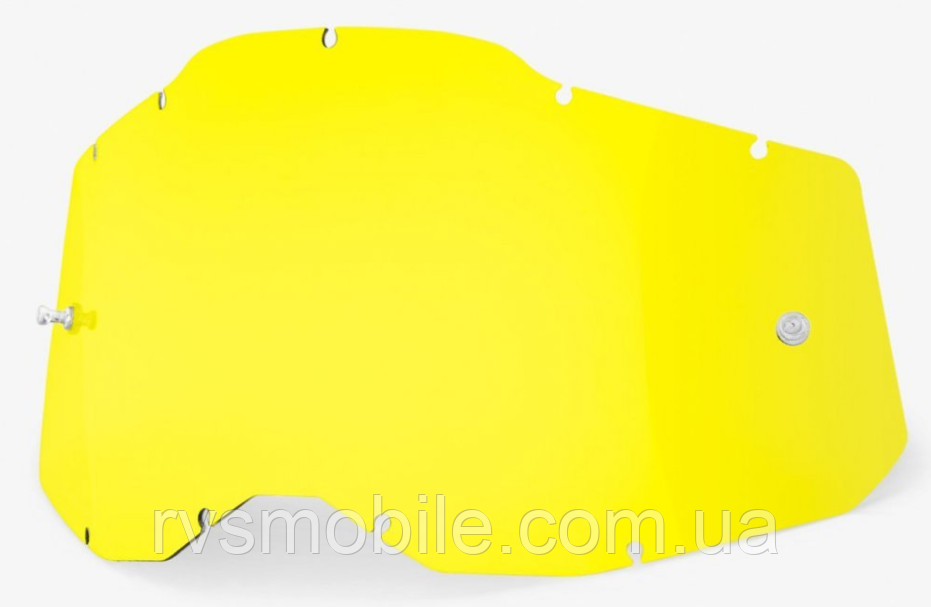 Лінза 100% RACECRAFT 2/ACCURI 2/STRATA 2 Replacement Lens Yellow Anti-Fog