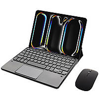 Клавіатура-підставка Smart Keyboard + Мишка для Apple iPad Pro 11 2024 Ukr+Eng Black