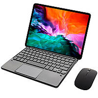 Клавіатура-підставка Smart Keyboard + Мишка для Apple iPad Pro 12.9 Gen 3/4/5/6 Ukr+Eng Black