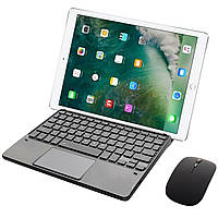Клавіатура-підставка Smart Keyboard + Мишка для Apple iPad Pro 12.9 2015 / 2017 Ukr+Eng Black