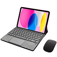 Клавіатура-підставка Smart Keyboard + Мишка для Apple iPad 10 Ukr+Eng Black