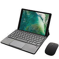 Клавіатура-підставка Smart Keyboard + Мишка для Apple iPad 7 / 8 / 9 10.2 Ukr+Eng Black