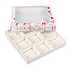 Коробка 200х200х30 для сухофруктів (на 9 шт) з вікном "Новорічні іграшки", фото 2