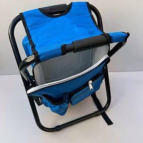 Стілець розкладний з термосумкою 33х28х42 см A-Plus FC-394 синій