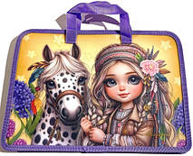 Портфель пласт. на блискавці А-4+ дитячий 600мкм Bourgeois P0222-0233, фото 5