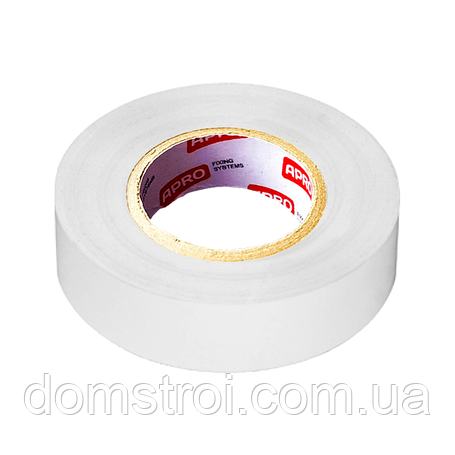 Стрічка ізоляційна APRO (біла) 17 мм 20 м, фото 1
