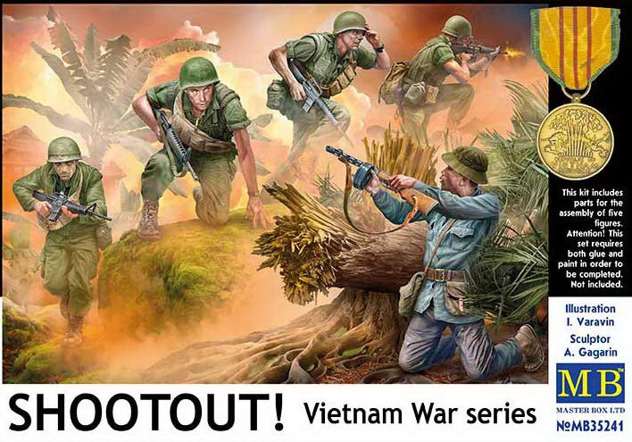 Пластикова модель 1/35 Master Box 35241 в'єтнамська війна. Перестрілка