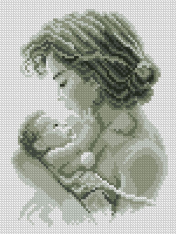 Алмазна мозаїка Любляча матуся Dream Art 31397 (19 х 25 см), фото 1