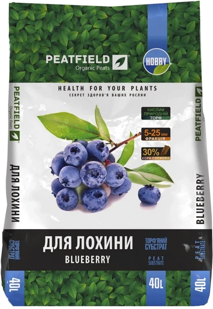 Торф'яний субстрат Peatfield "Для лохини" 40 л