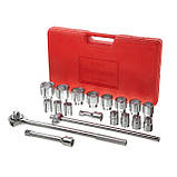 Набір головок та комплектуючих 21ед., 3/4", гол. 6г., 19-50мм INTERTOOL HT-2221, фото 10