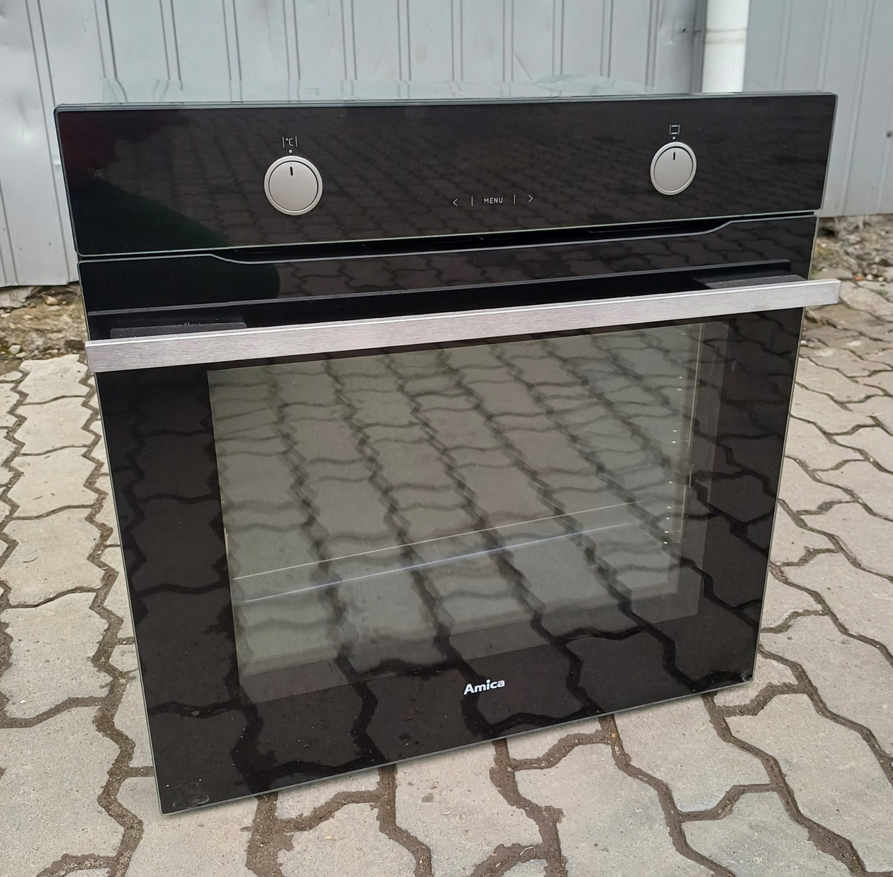 Духова шафа духовка електрична Аміка Amica ED376191B F-TYPE чорна, фото 1