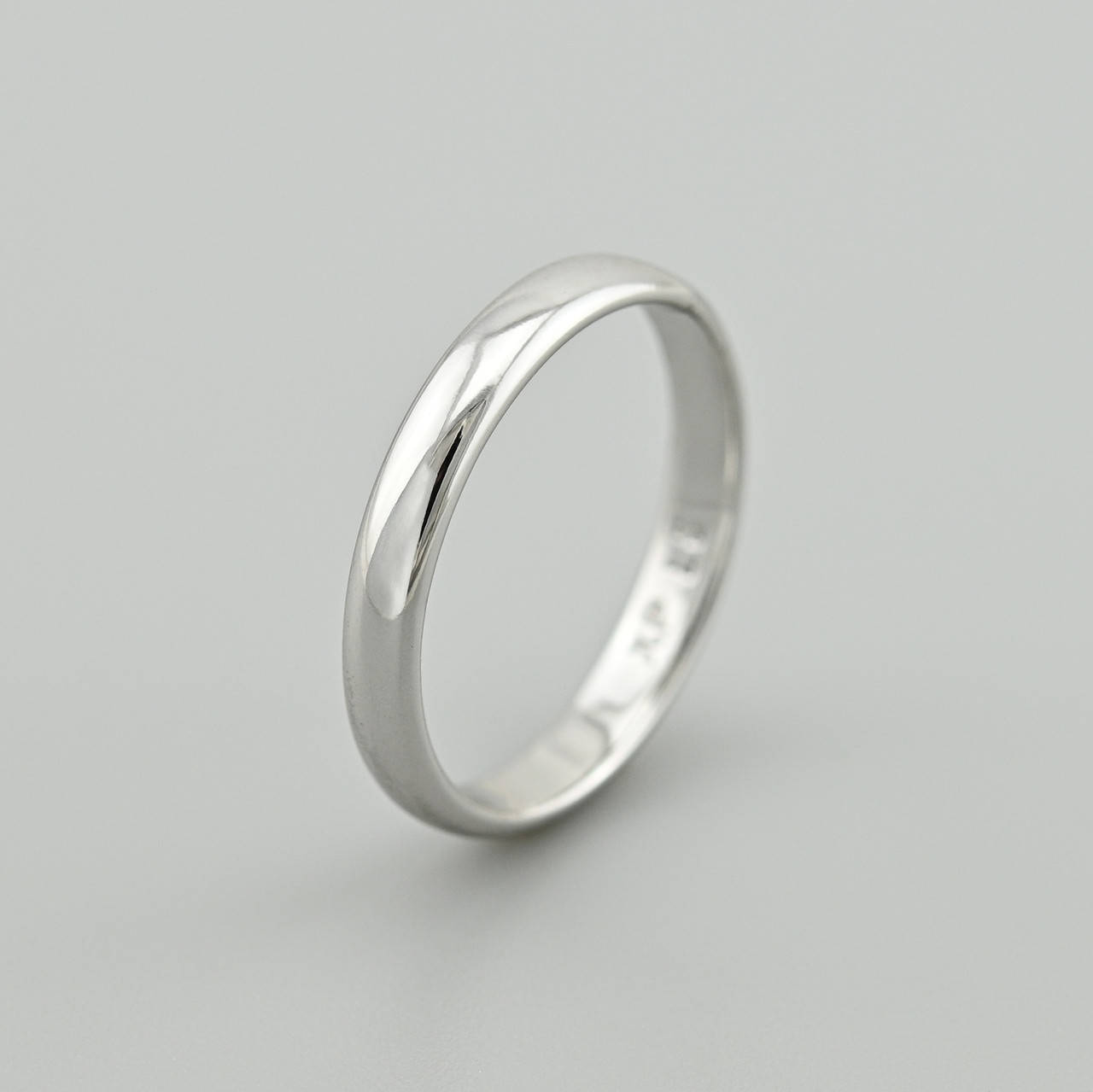 Обручка 14660 ширина 3 мм позолота Біле Золото розмір 19, фото 1