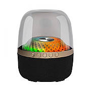 Портативна Bluetooth-колонка LP91 з LED-підсвіткою, чорна