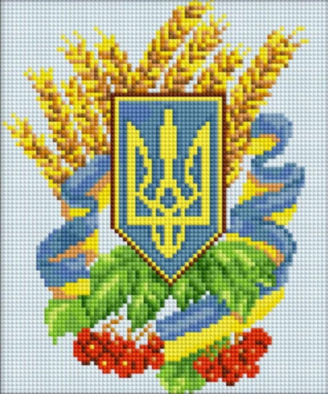 Алмазна мозаїка Герб України 3 Dream Art 30112 (20 х 28 см)