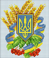 Алмазна мозаїка Герб України 3 Dream Art 30112 (20 х 28 см)