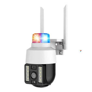 Камера відеоспостереження PTZ вулична камера WiFi (2L-A2-WIFI/ZD-SC04-4MP (V380PRO)) (1) (мигалка) // [400] (30 шт/ящ)
