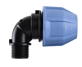 Коліно із зовнішньою різзю