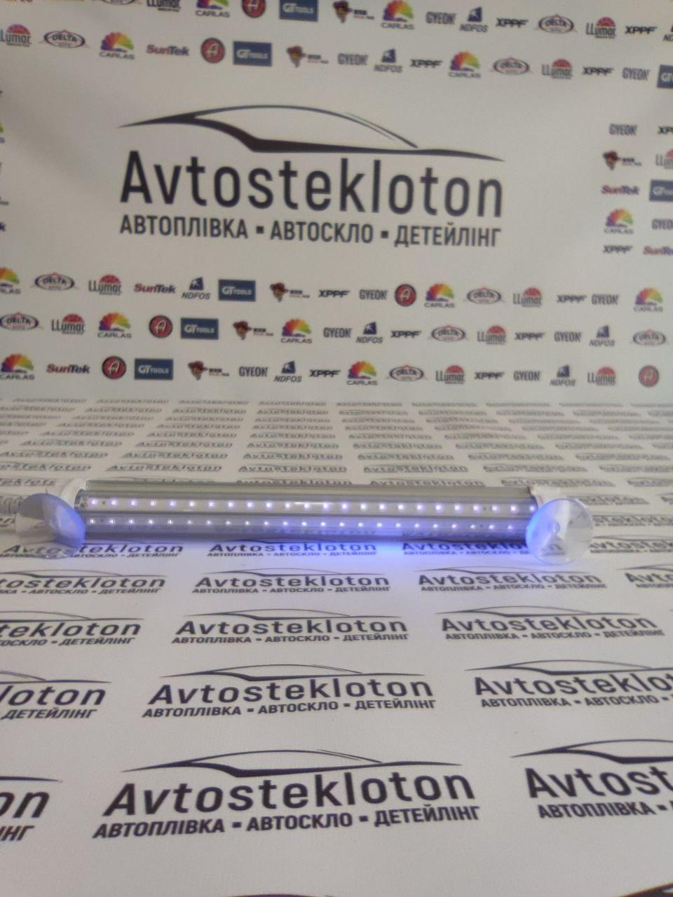 Ультрафіолетовий LED світильник на присосках для ремонту скла та сушіння полімерів