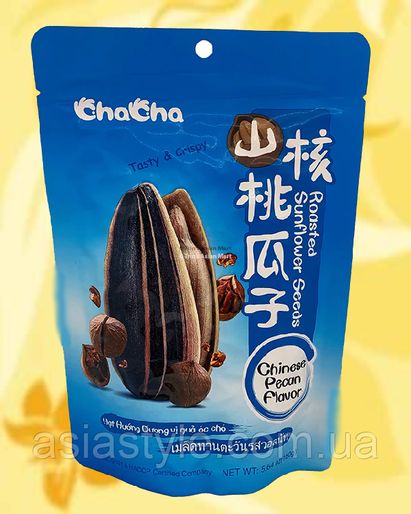 Насіння зі смаком горіха пекан, Cемечкисо вкусом ореха пекан, Pecan nut flavoured seeds ChaCha, 160гр Китай,ВО