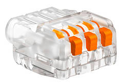 Клему 3-полюсна 400 В 24 А (3х0,2-2,5) OBO Bettermann, клема сполучна, клемник самозатискний 2054454