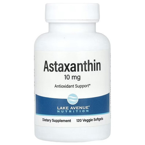 Астаксантін Lake Avenue Nutrition Astaxanthin 10 mg (120 капсул.)